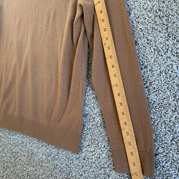 Burberry Mens Sz L Logo-embroidered 100% Cashmere Crew Neck Pullover Sweaters - Picture 12 of 14